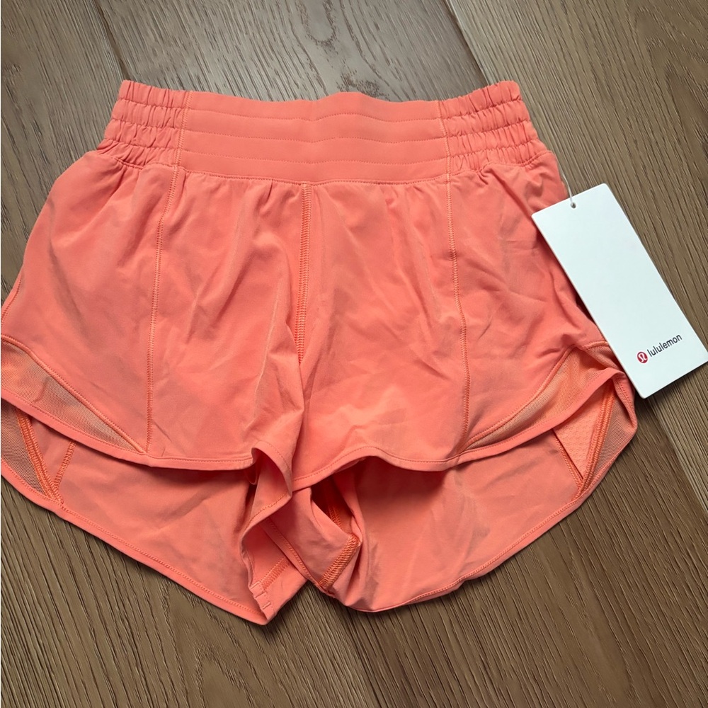 Lululemon Athletica Orange Athletic Shorts